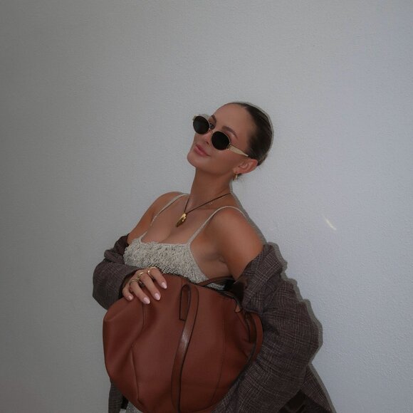 Vegan Leather Brown Tote – Jen + Co - Picture 6 of 6